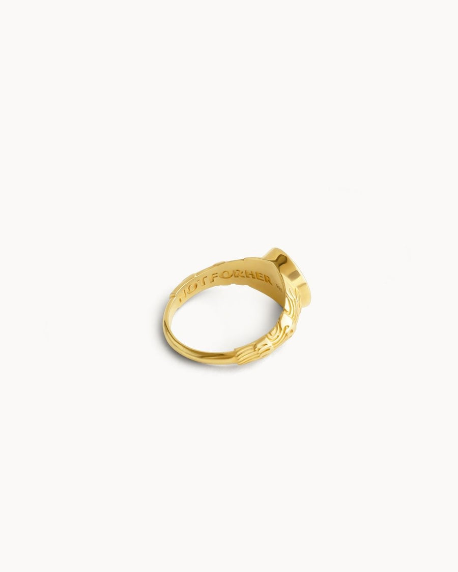 ''GOLD FINGER'' RING (925 SILBER 18K GOLD PLATED)